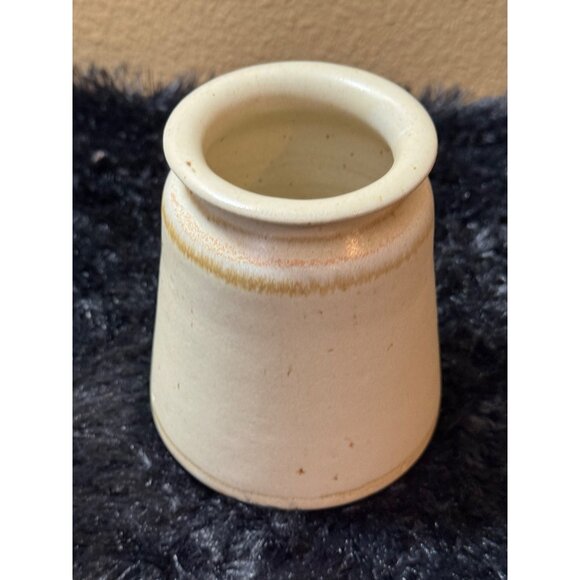 Studio Art Pottery Flower Ceramic Vase Stands 4.5" Signed - Picture 5 of 8